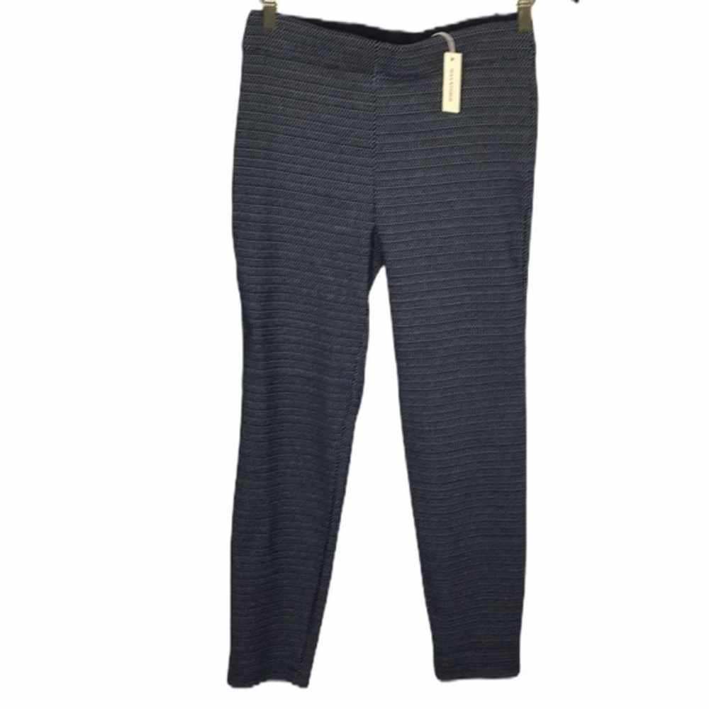 MAX STUDIO navy blue elastic waist skinny pants